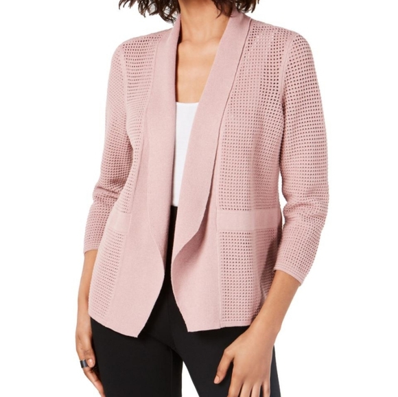 Alfani Open Front Knit Cardigan Size 